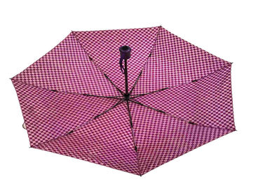 Fiberglass Pongee Foldable Umbrella Reverse Inverted Firm Grip Wind Resistant