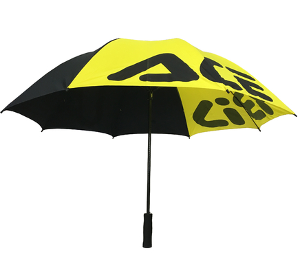 Manual Open Fiberglass Frame Promotional Golf Umbrella With EVA Handle